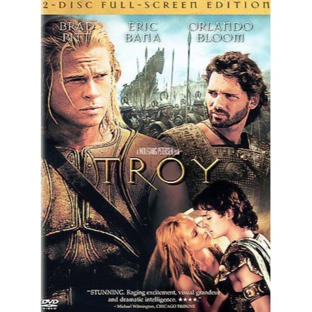 Troy (DVD, 2005, 2-Disc Set, Full Frame) Brad Pitt Orlando Bloom
